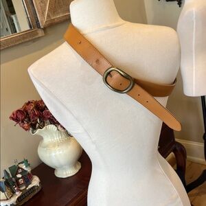 Cobalt Light Tan Leather Belt Womens Small Medium Large XL